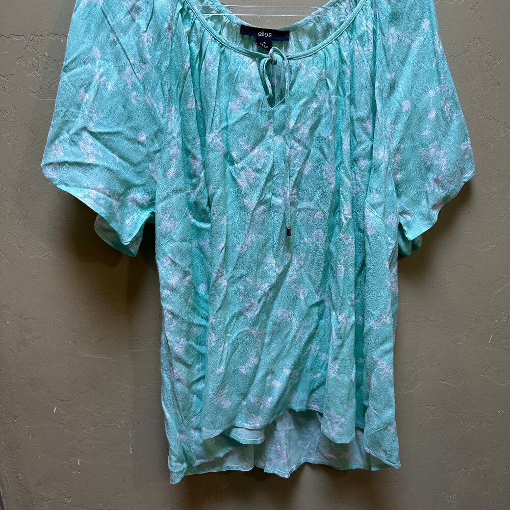 Mint & White Summer Top